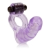 Double Diver Vibrating Enhancer Flexible Penetrator Puprle Purple