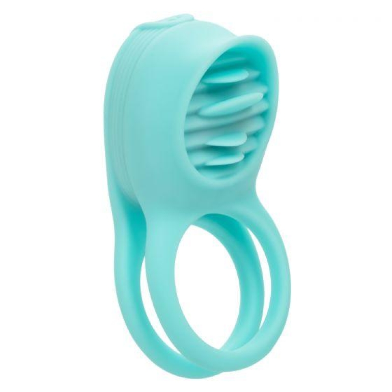 Silicone Rechargeable French Kiss Enhancer Teal