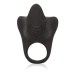 Silicone Rechargeable Remote Pleasurizer Ring Black