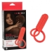 Silicone Rechargeable Vertical Dual Enhancer Red