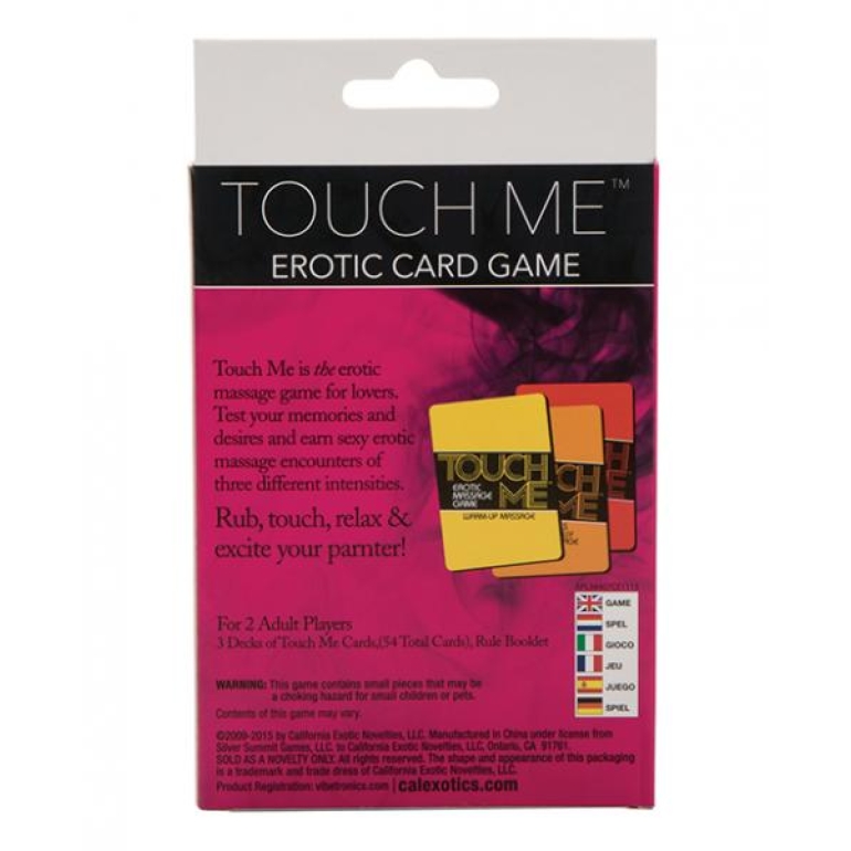 Touch Me Erotic Massage Card Game