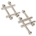 Nipple Grips Crossbar Nipple Vices Silver