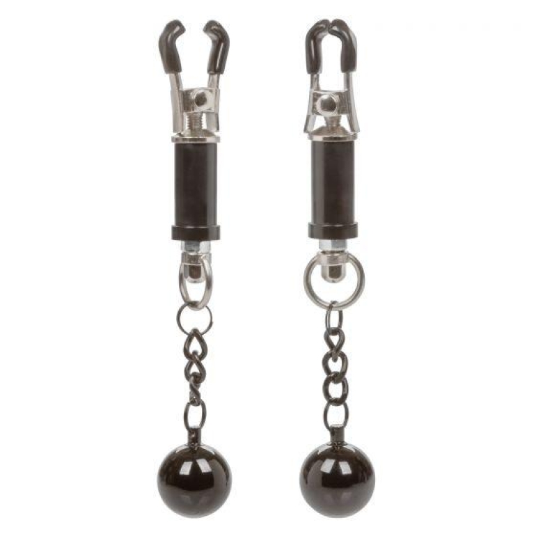 Nipple Grips Weighted Twist Nipple Clamps Silver