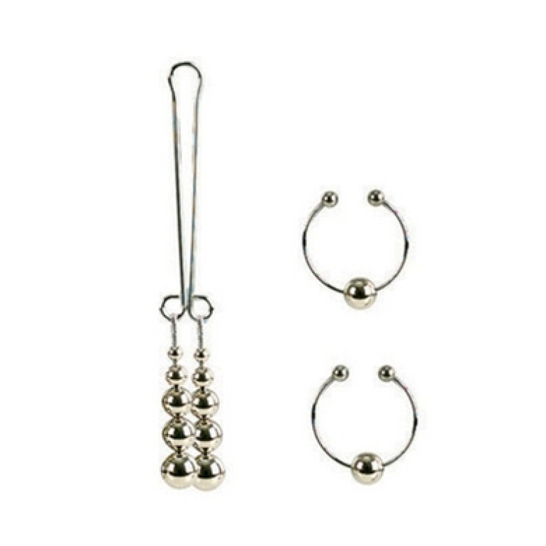 Nipple and Clitoral Non-Piercing Body Jewelry Silver
