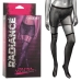 Radiance 1pc Garter Skirt W/ Thigh Highs Black