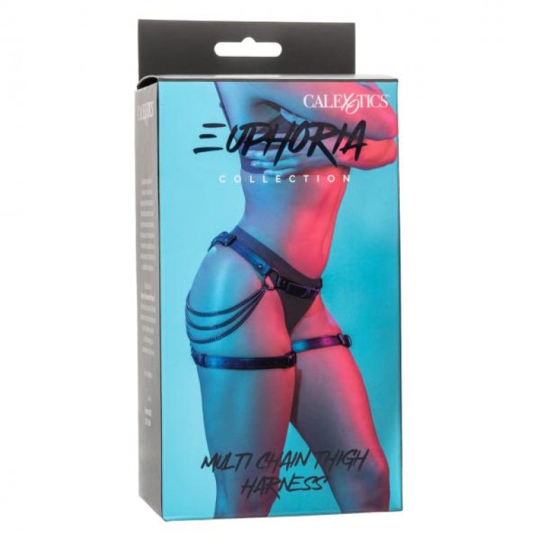 Euphoria Multi Chain Thigh Harness Black