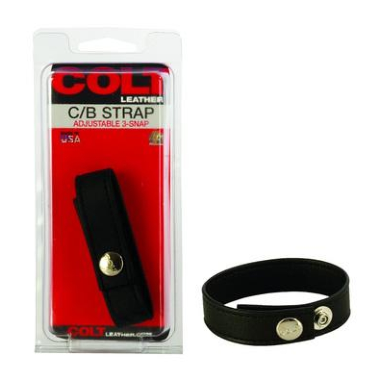 Colt Adjust 3 Snap Leather Black