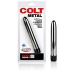 Colt Metal Rod 6.25 inches Plastic Vibrator Silver