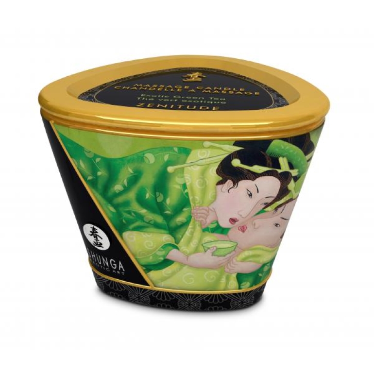 Shunga Massage Candle Zenitude Exotic Green Tea 5.7oz