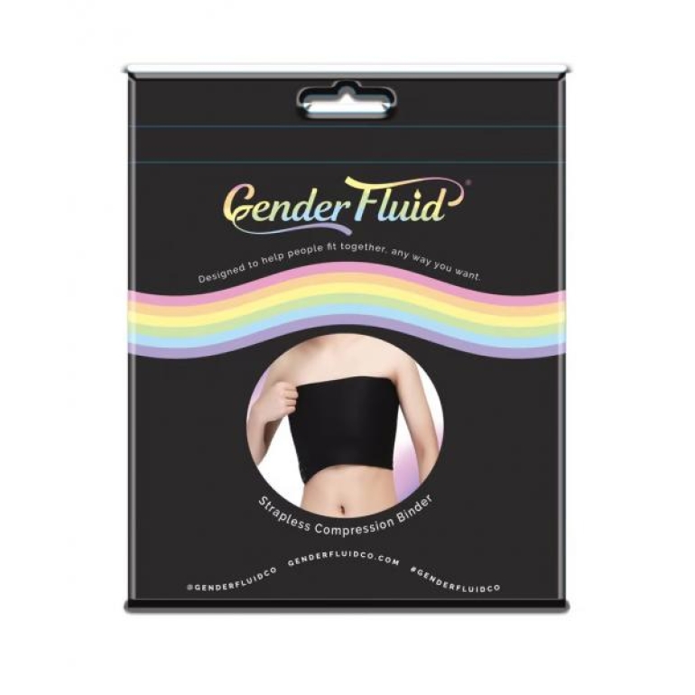 Gender Fluid Chest Compression Binder Black Xl