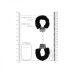 Pleasure Furry Hand Cuffs W/ Quick Release Button Black