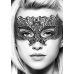Lace Eye Mask Princess Black