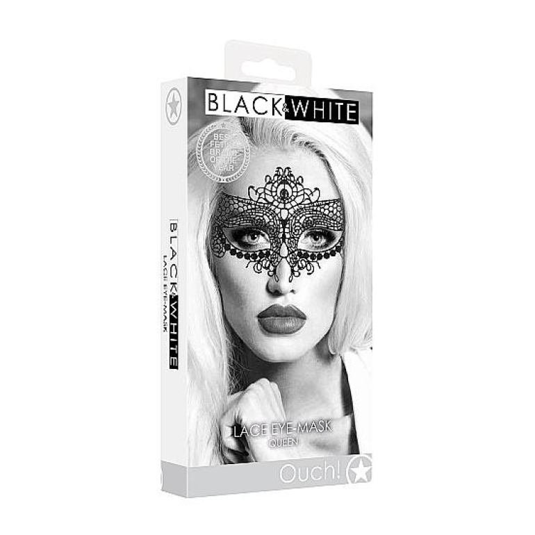 Lace Eye Mask Queen Black