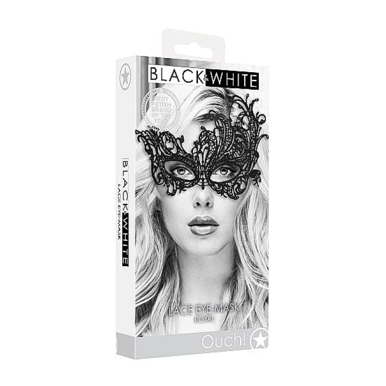 Lace Eye Mask Royal Black