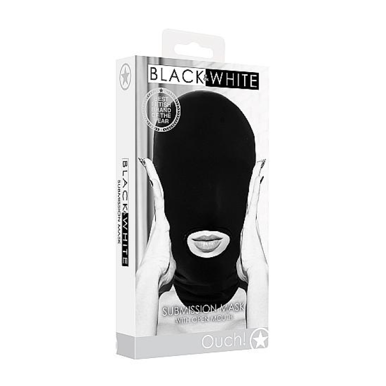 Submission Mask With Open Mouth Black