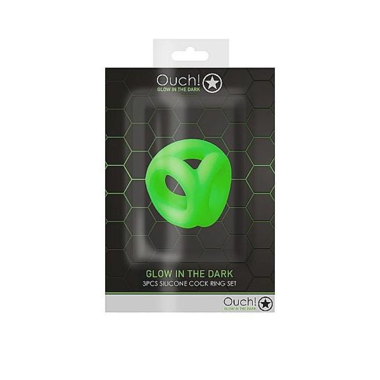 Glow Penis Ring & Ball Strap Glow In The Dark