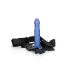 Ouch! Twisted Hollow Strap-on 8in Metallic Blue