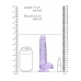 Real Penis 6in Realistic Dildo W/ Balls Purple