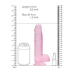 Real Penis 8in Realistic Dildo W/ Balls Pink