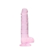 Real Penis 8in Realistic Dildo W/ Balls Pink