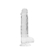 Realpenis Crystal Clear Dildo W/ Balls 8in