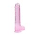 Real Penis 9in Realistic Dildo W/ Balls Pink