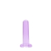 Realrock Non Realistic Dildo W Suction Cup 5.3in Purple