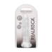 Realrock Non Realistic Dildo W Suction Cup 7in Transparent Clear