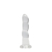 Realrock Non Realistic Dildo W Suction Cup 7in Transparent Clear