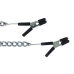 Endurance Jumper Cable Nipple Clamps With Link Chain Silver