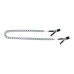 Endurance Jumper Cable Nipple Clamps With Link Chain Silver