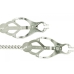 Endurance Butterfly Nipple Clamps With Link Chain - Silver