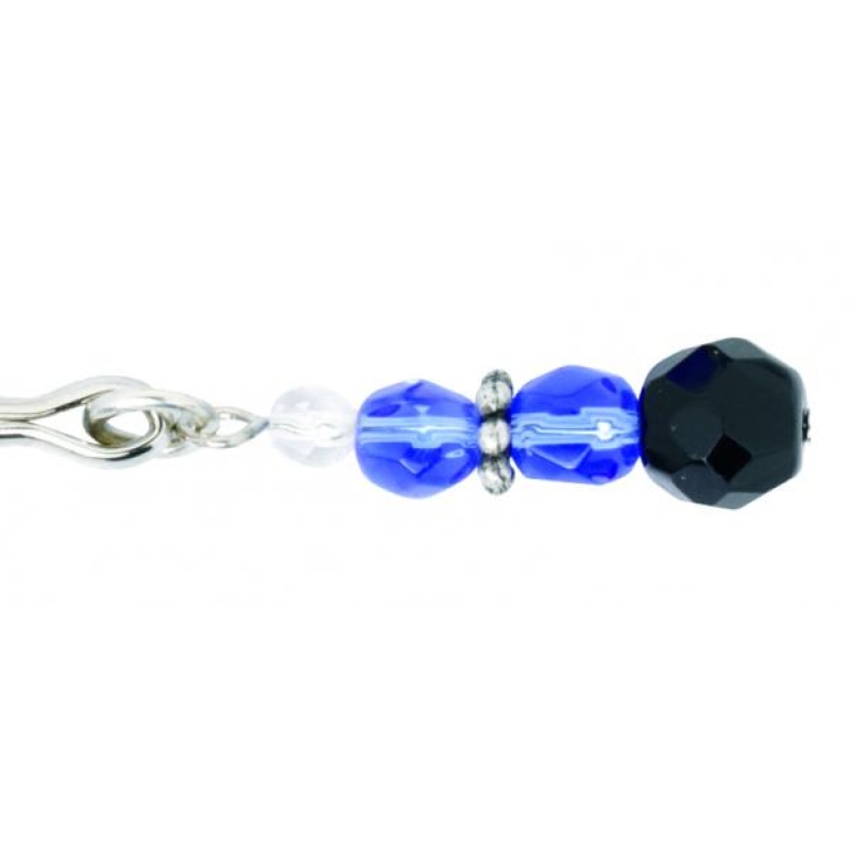 Beaded Clit Clamp With Tweezer Tip Blue