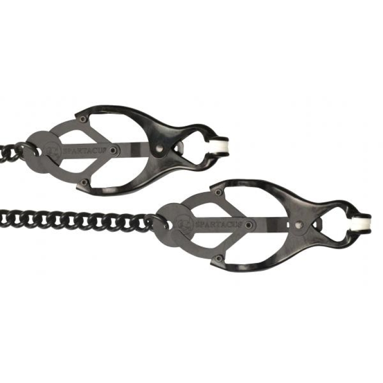 Black Butterfly Nipple Clamps With Chain