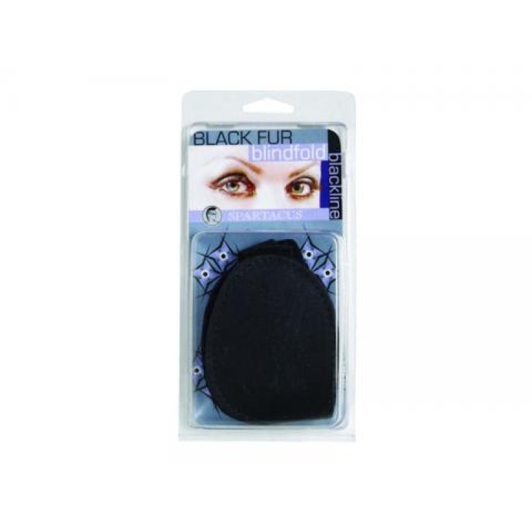 Fur Blindfold Black