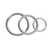 Nickel C Ring Set 3 Pack Silver