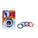 Rainbow Rubber C Ring 5 Pack - 1.25 Inch Assorted