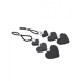 Sex & Mischief Heart Nipple Clamps Black