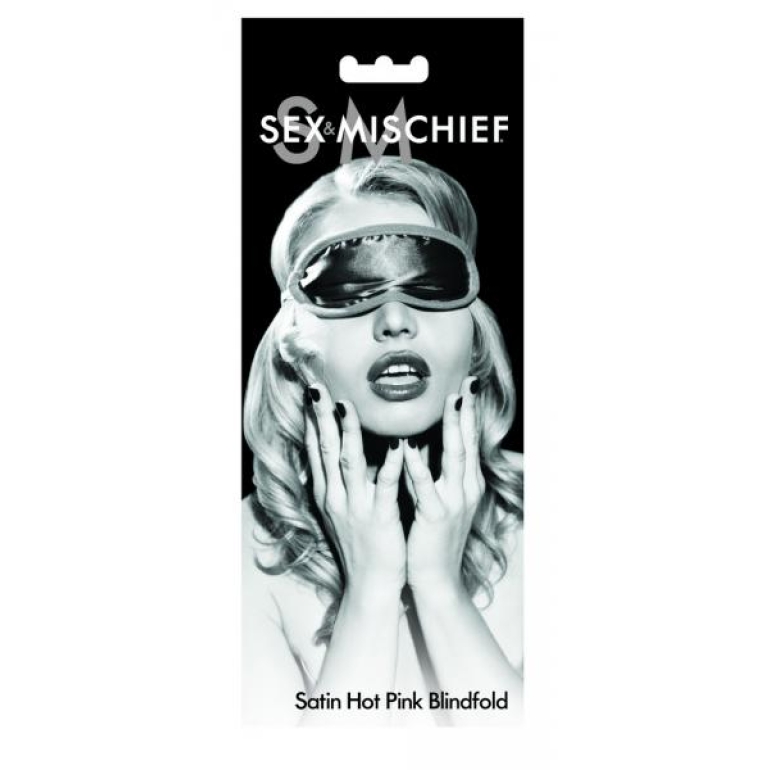 Sex & Mischief Satin Hot Pink Blindfold