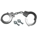 Sex & Mischief Metal Handcuffs Nickel Free Silver