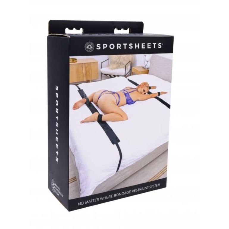 Sportsheets No Matter Where Bondage Restraint System Black