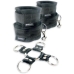 5 piece Hog Tie and Cuff Set Black