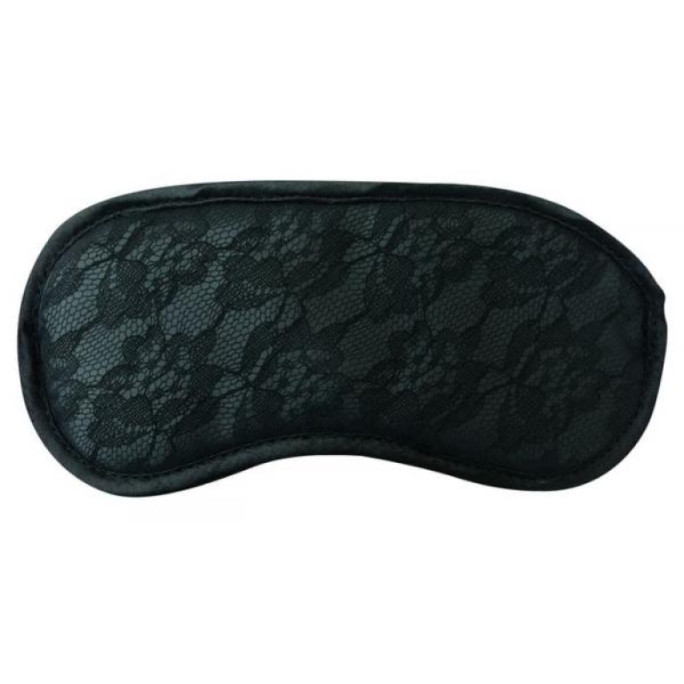 Midnight Lace Blindfold Black O/S One Size Fits Most