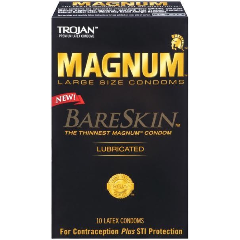Trojan Magnum Bareskin 10 Pack Condoms Clear