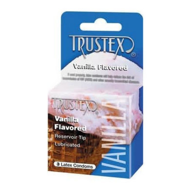 Trustex Vanilla Flavored Condoms 3 Pack Yellow
