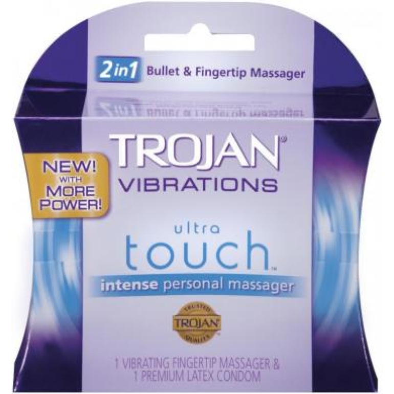 Trojan Vibrating Ultra Touch Finger Vibe Purple