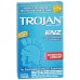 Trojan Condom Enz With Spermicidal Lubricant 12 Pack Clear
