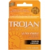 Trojan Ultra Ribbed Lubricated Condoms 3 Pack Clear