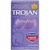 Trojan Her Pleasure Sensations Armor Spermicidal Condoms 12 Pack Clear