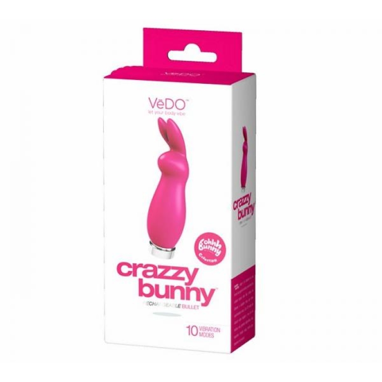 Crazzy Bunny Rechargeable Mini Vibe Pretty In Pink